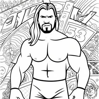 Page A Colorier Defi Des 3 Marqueurs Wwe 5763-4611