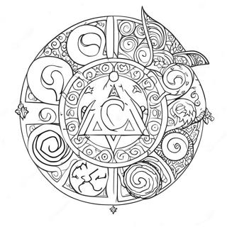 Page A Colorier Symboles Wiccans 57654-47930