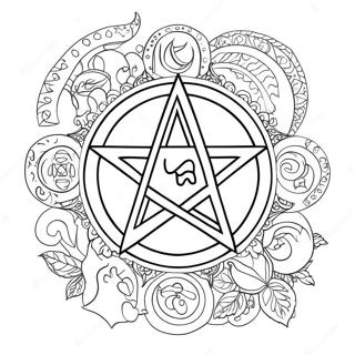 Page A Colorier Symboles Wiccans 57654-47931