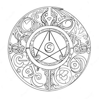 Page A Colorier Symboles Wiccans 57654-47932