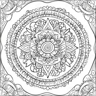 Page A Colorier Mandala Indien 57684-47956