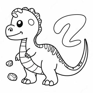 Page A Colorier Alphabet Dinosaure 57694-47958