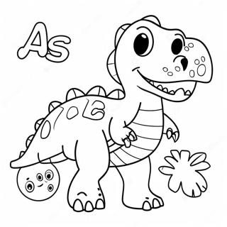 Page A Colorier Alphabet Dinosaure 57694-47959