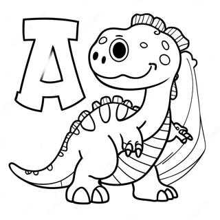 Page A Colorier Alphabet Dinosaure Colore 57695-47968