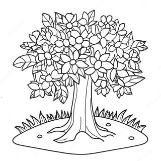 Page A Colorier De Buisson Fleuri Colore 57725-47986