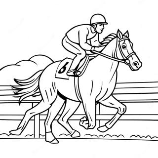 Page A Colorier De Jockey De Course 57754-48003