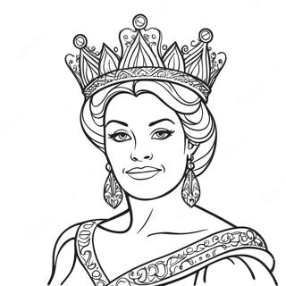 Page A Colorier De Graffiti De Reine Royale 57775-48023