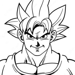 Page A Colorier De Goku En Forme De Super Saiyan 57785-48035