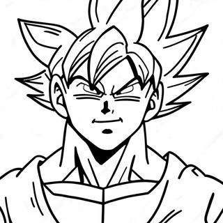 Page A Colorier De Goku En Forme De Super Saiyan 57785-48036