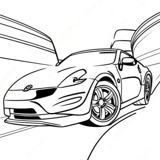 Page A Colorier De La Nissan 370z En Mouvement 57845-48087