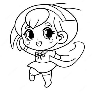 Chibi Sailor Mercury En Action A Colorier 57915-48142