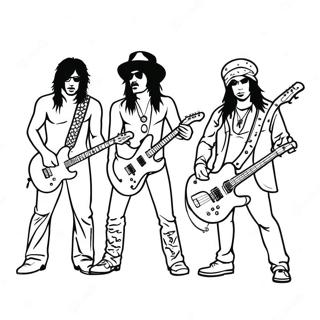 Page A Colorier Du Concert De Rock De Motley Crue 57955-48171