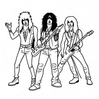 Page A Colorier Du Concert De Rock De Motley Crue 57955-48172