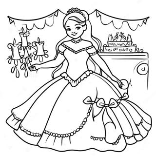 Quinceanera Pages À Colorier