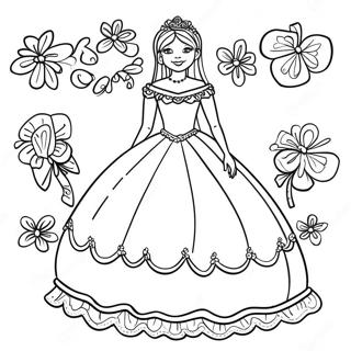 Page A Colorier De Celebration De Quinceanera 58034-48230