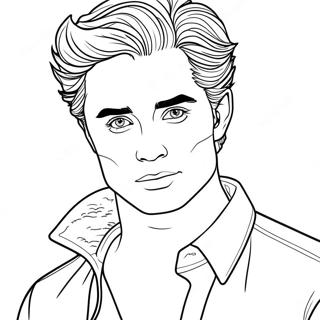 Page A Colorier Dedward Cullen 58054-48250