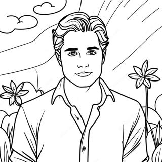 Page A Colorier Dedward Cullen Scintillant Au Soleil 58055-48259