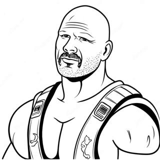 Page A Colorier Stone Cold Steve Austin 58134-48313