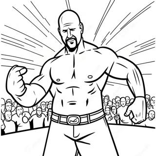 Page A Colorier Stone Cold Steve Austin En Action 58135-48311