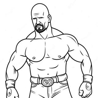 Page A Colorier Stone Cold Steve Austin En Action 58135-48312