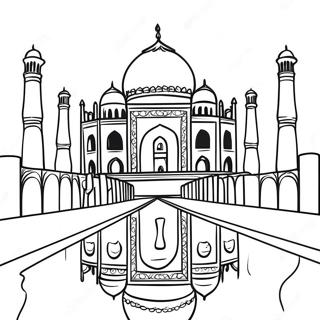 Taj Mahal Pages À Colorier