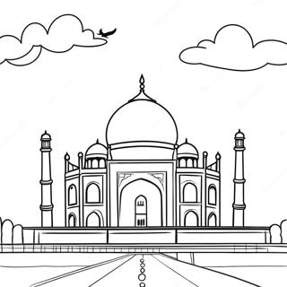 Page A Colorier Taj Mahal 58174-48358