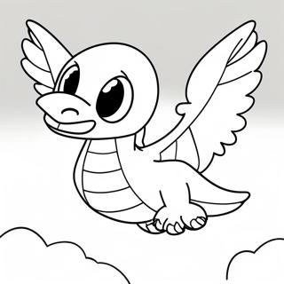 Page A Colorier De Lugia Volant Dans Le Ciel 58335-48487