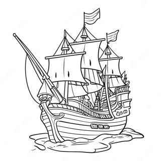 Navire Pirate Pages À Colorier