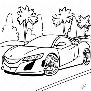 Page A Colorier De La Voiture De Sport Acura 58355-48493