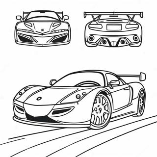 Page A Colorier De La Voiture De Sport Acura 58355-48496