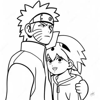 Page A Colorier De Naruto Et Hinata Mignons Ensemble 58365-48500