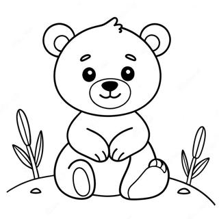 Page A Colorier Dun Mignon Ours Brun 58395-48540