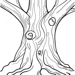 Tronc D'arbre Pages À Colorier