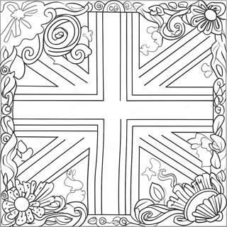 Drapeau Du Royaume-Uni Pages À Colorier