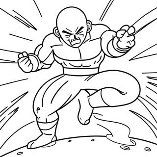 Page A Colorier Jiren En Pose De Combat 58596-48684