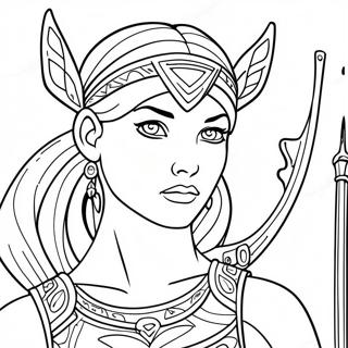 Page A Colorier Artemis La Chasseresse 58606-48687