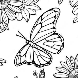 Page A Colorier Papillon Monarque 58615-48695