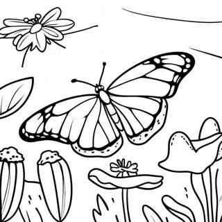 Papillon Monarque Pages À Colorier