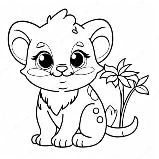 Page A Colorier De Mignons Bebes Animaux 58656-48721