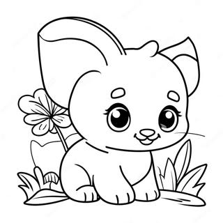 Page A Colorier De Mignons Bebes Animaux 58656-48724