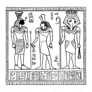 Page A Colorier Hieroglyphes Egyptiens Anciens 58736-48796