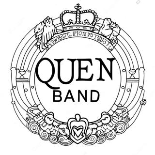 Page A Colorier Logo Du Groupe Queen 58755-48798