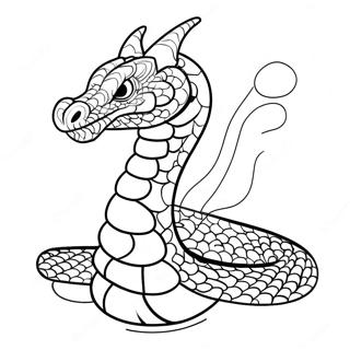 Page A Colorier De Dragon Serpent Cracheur De Feu 58796-48837