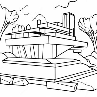 Page A Colorier Darchitecture De Frank Lloyd Wright 58805-48854