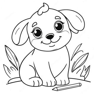 Page A Colorier Chiot Joueur 58896-48910