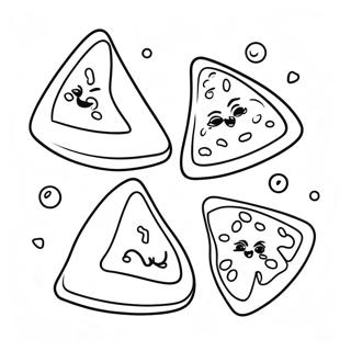 Page A Colorier Hamantaschen Delicieux Avec Des Vermicelles 58916-48938