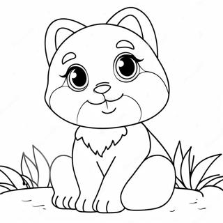 Page A Colorier De Ladorable Sarah Renae Clark Avec Des Animaux 58926-48943