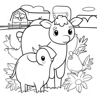 Page A Colorier Des Animaux De La Ferme 5894-4707