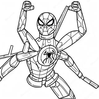 Page A Colorier De Lego Iron Spider En Action 58996-48997