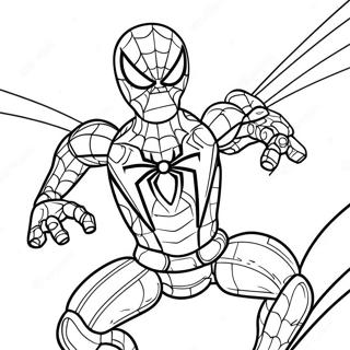 Page A Colorier De Lego Iron Spider En Action 58996-48998